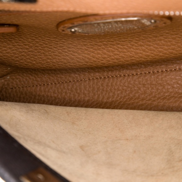 FENDI Peekaboo SMALL Black Saddle Brown Selleria Bag 1048 Hand-Sewn Topstitch - Picture 11 of 16